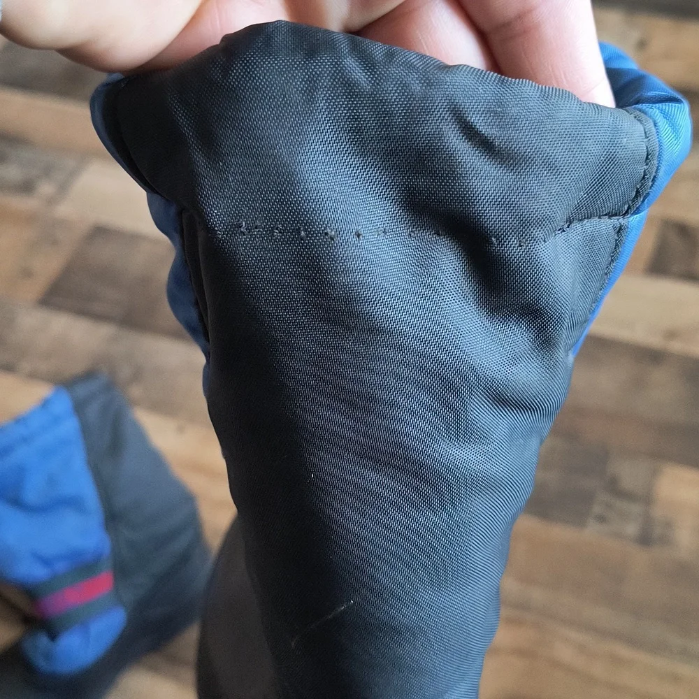 Sorel Chariot Blue Black Insulated Winter Snow Boots Sz 2 Kids